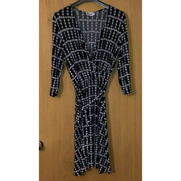 Leota faux wrap dress Size 2L VG - Picture 2 of 3